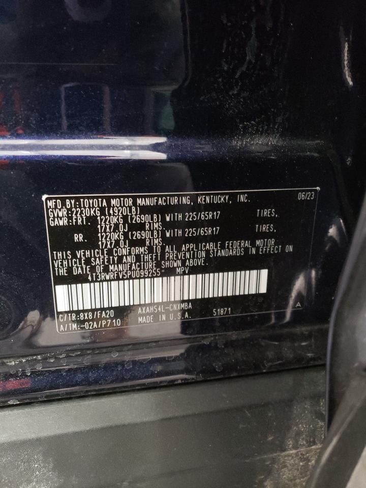 2023 TOYOTA RAV4 XLE VIN:4T3RWRFV5PU099255