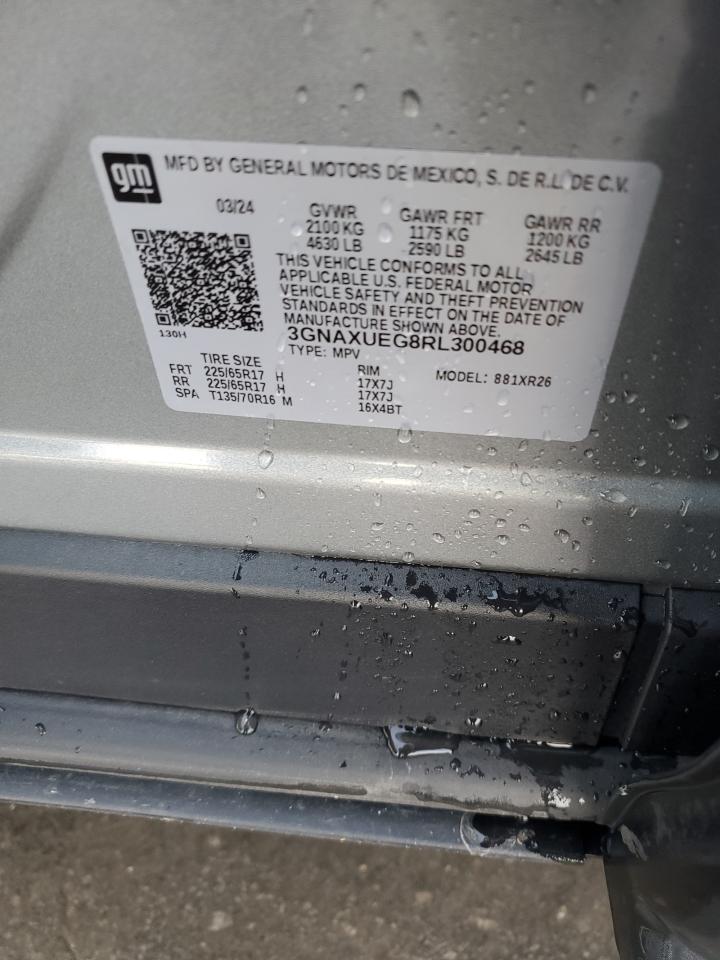 2024 CHEVROLET EQUINOX LT VIN:3GNAXUEG8RL300468