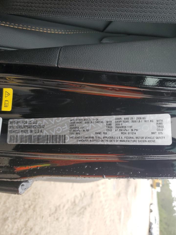 2024 JEEP WRANGLER SAHARA 4XE VIN:1C4RJXP64RW210912