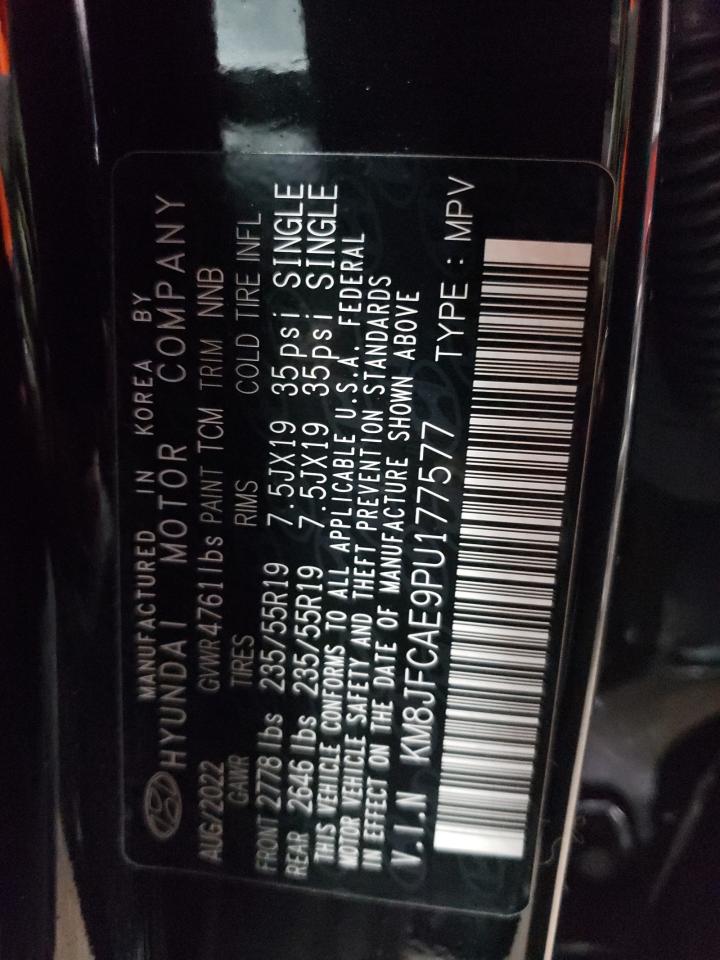 2023 HYUNDAI TUCSON N LINE VIN:KM8JFCAE9PU177577