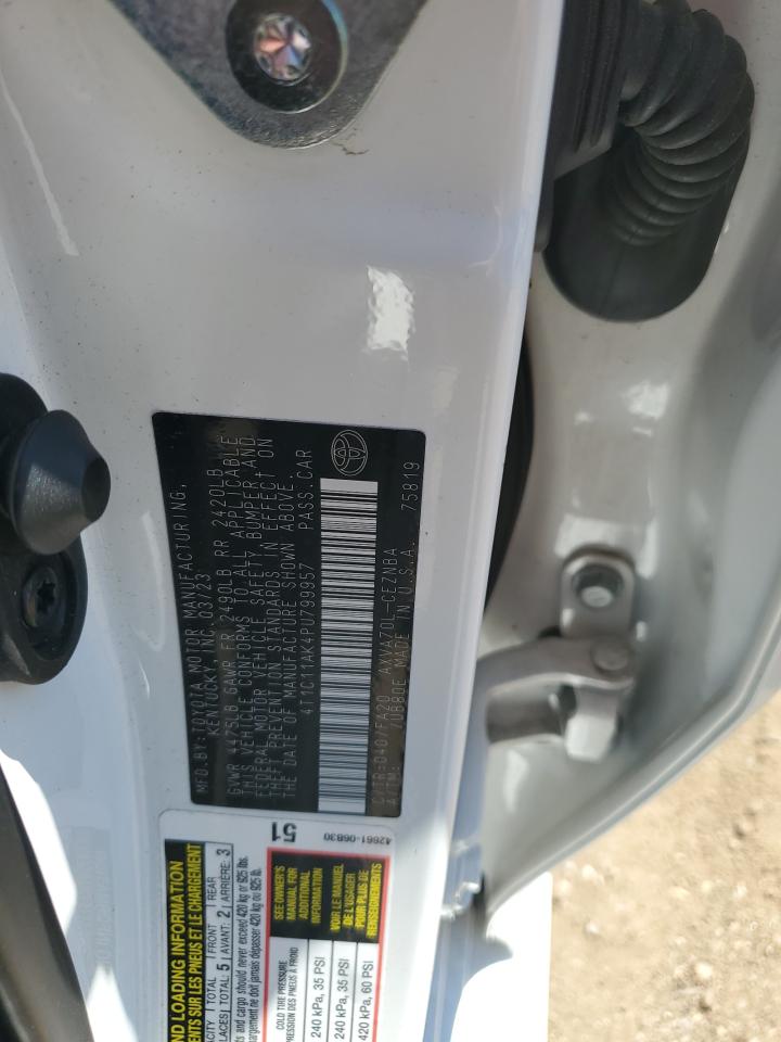 2023 TOYOTA CAMRY LE VIN:4T1C11AK4PU799957