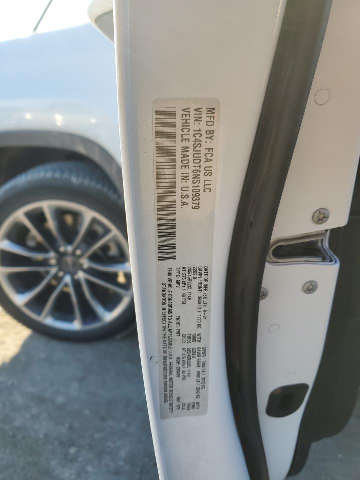 2022 JEEP WAGONEER SERIES III VIN:1C4SJUDT6NS109379
