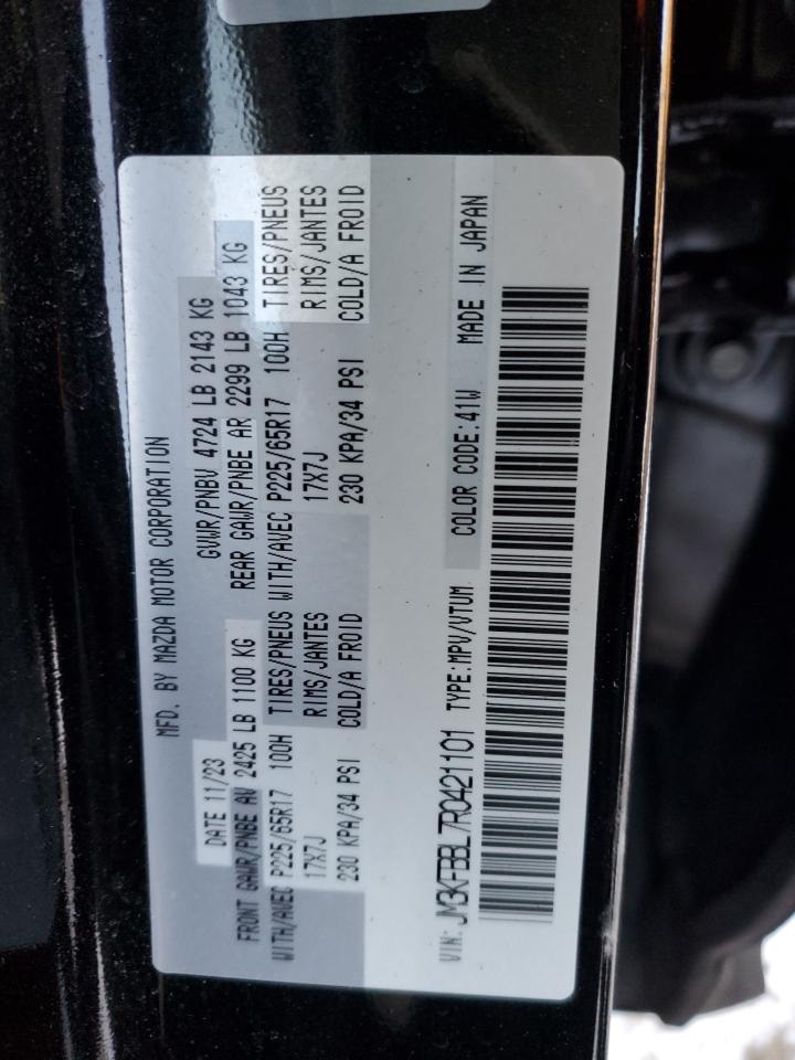 2024 MAZDA CX-5 SELECT VIN:JM3KFBBL7R0421101