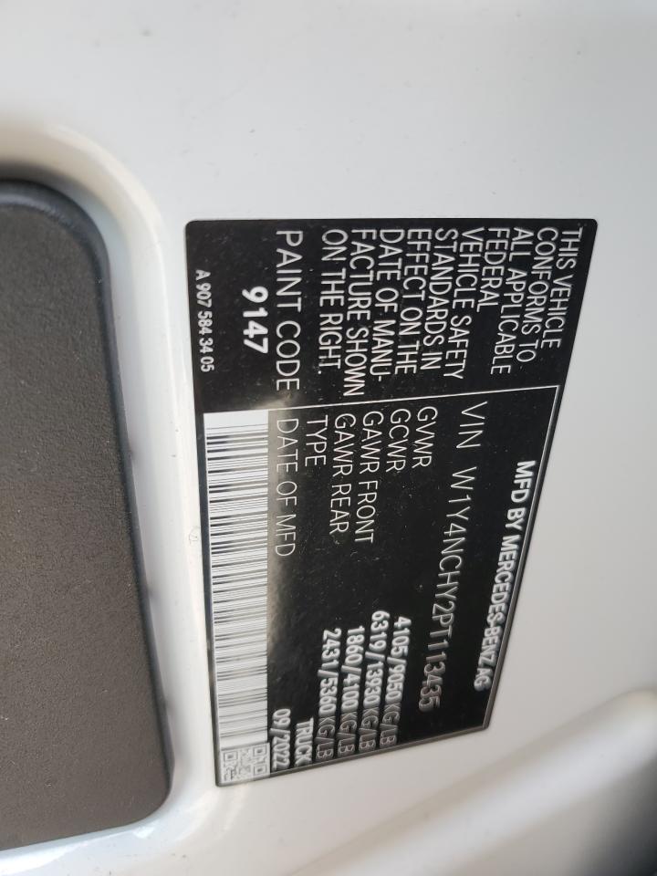 2023 MERCEDES-BENZ SPRINTER 2500 VIN:W1Y4NCHY2PT113435