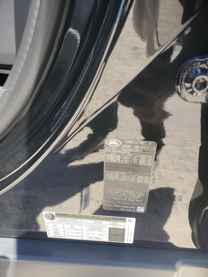 2024 LAND ROVER DEFENDER 110 X-DYNAMIC SE VIN:SALE27EU2R2351734