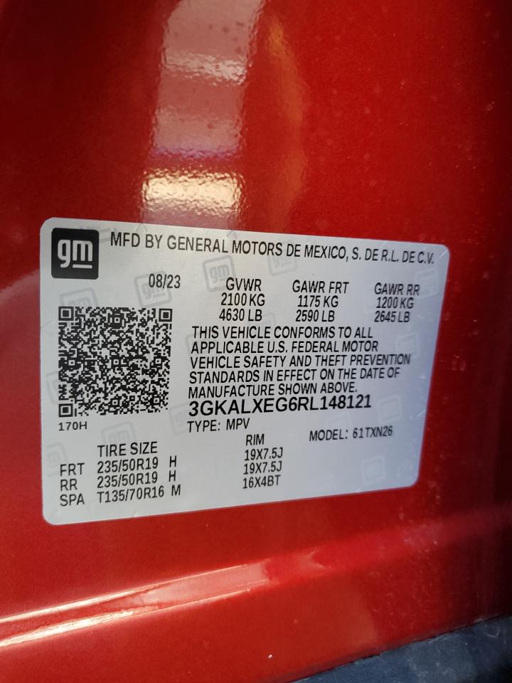 2024 GMC TERRAIN DENALI VIN:3GKALXEG6RL148121