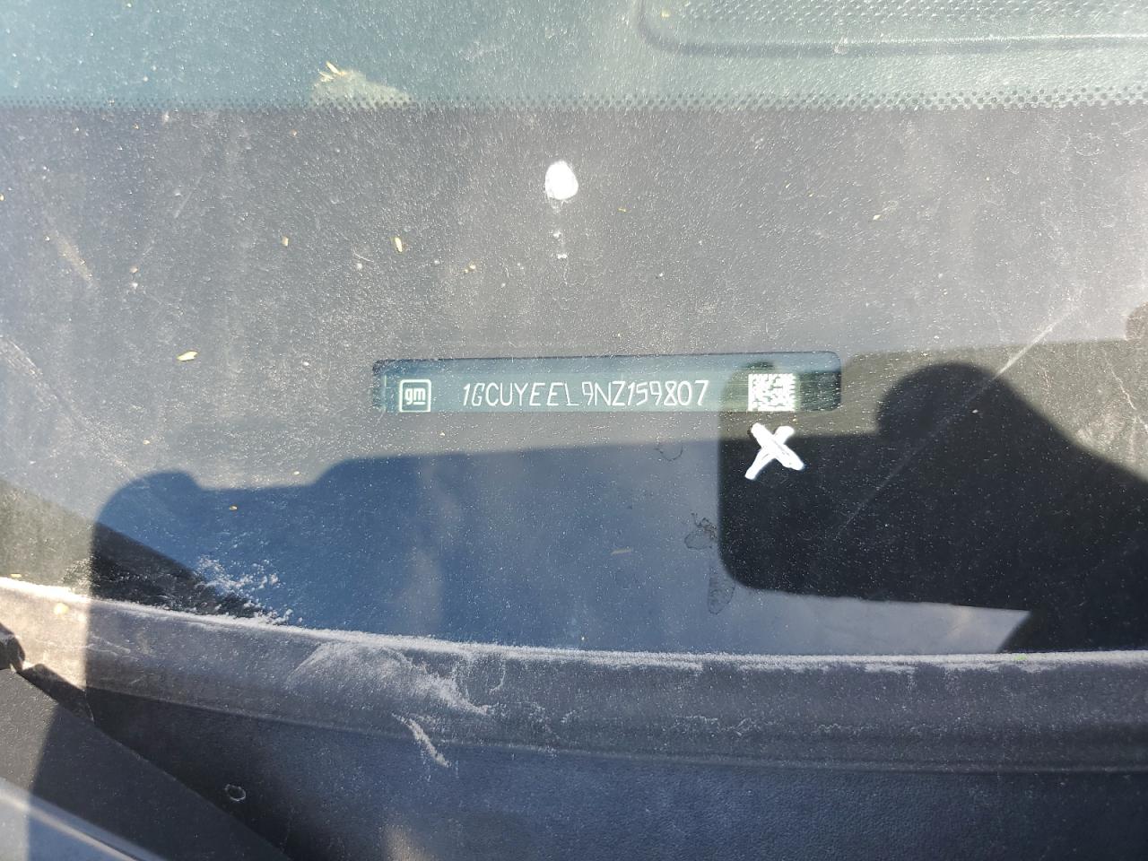 2022 CHEVROLET SILVERADO LTD K1500 RST VIN:1GCUYEEL9NZ159807