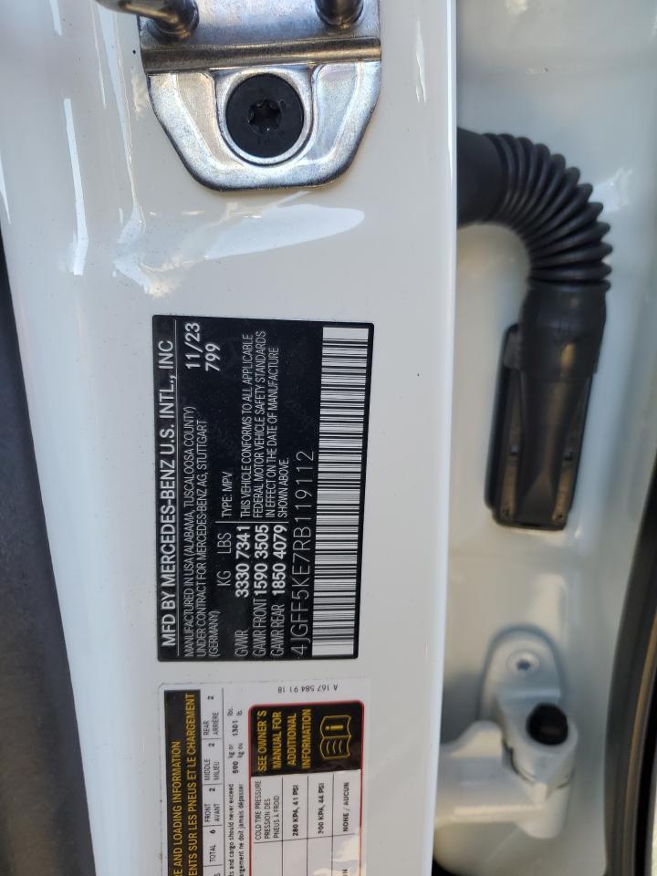 2024 MERCEDES-BENZ GLS 450 4MATIC VIN:4JGFF5KE7RB119112