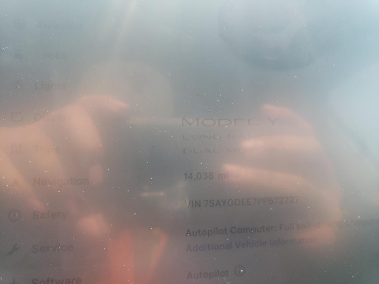 2023 TESLA MODEL Y VIN:7SAYGDEE7PF672727
