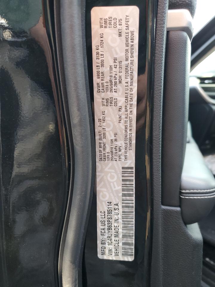 2023 JEEP GRAND CHEROKEE LIMITED 4XE VIN:1C4RJYB63P8785114