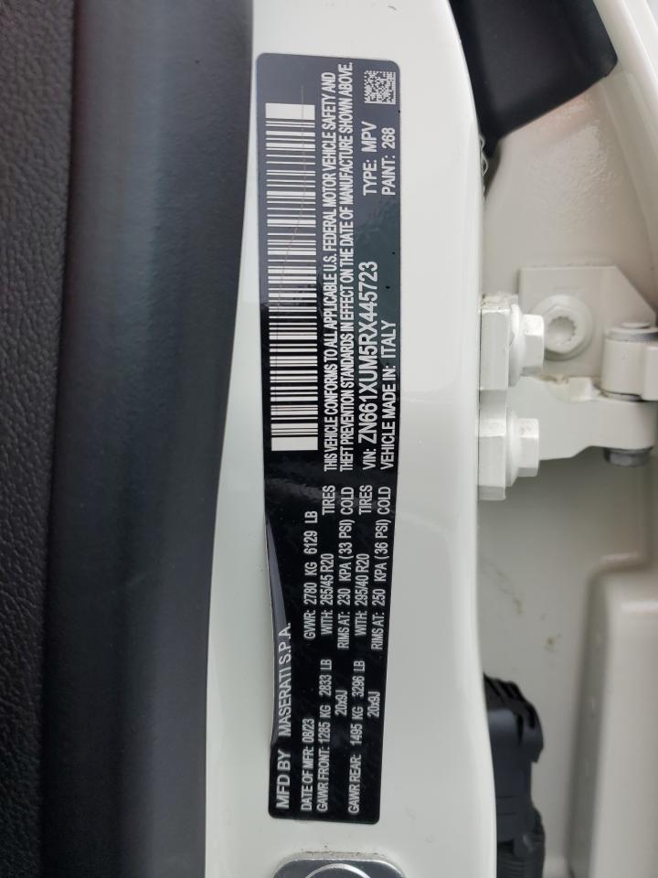 2024 MASERATI LEVANTE MODENA VIN:ZN661XUM5RX445723