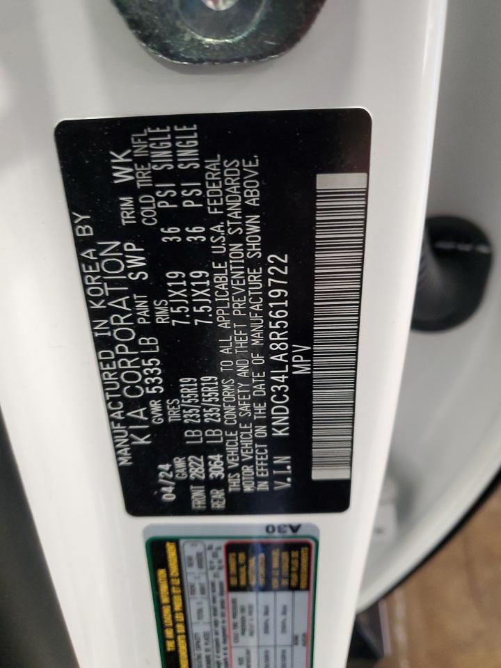 2024 KIA EV6 LIGHT VIN:KNDC34LA8R5619722