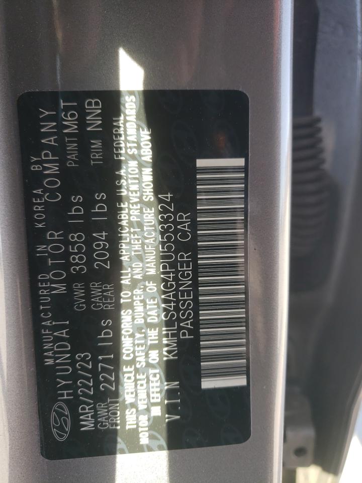 2023 HYUNDAI ELANTRA SEL VIN:KMHLS4AG4PU553324