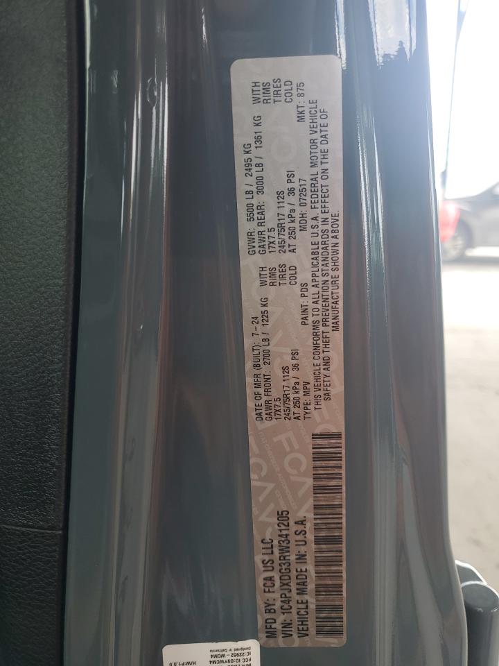 2024 JEEP WRANGLER SPORT VIN:1C4PJXDG3RW341205