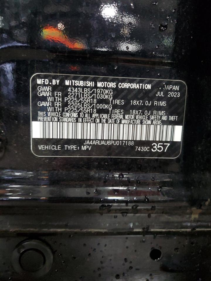 2023 MITSUBISHI OUTLANDER SPORT S/SE VIN:JA4ARUAU6PU017188