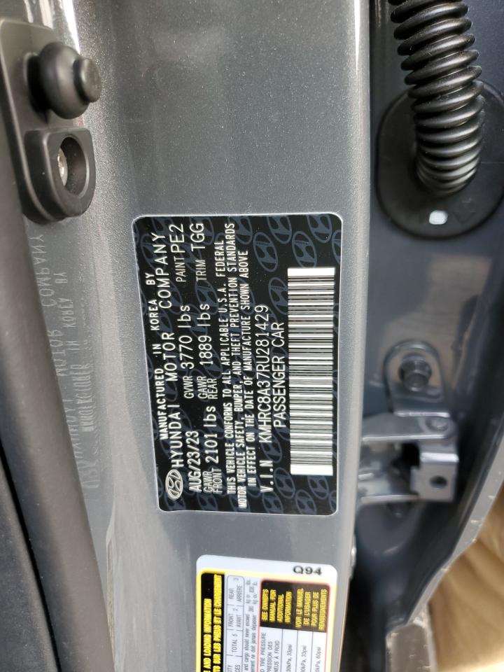 2024 HYUNDAI VENUE SEL VIN:KMHRC8A37RU281429