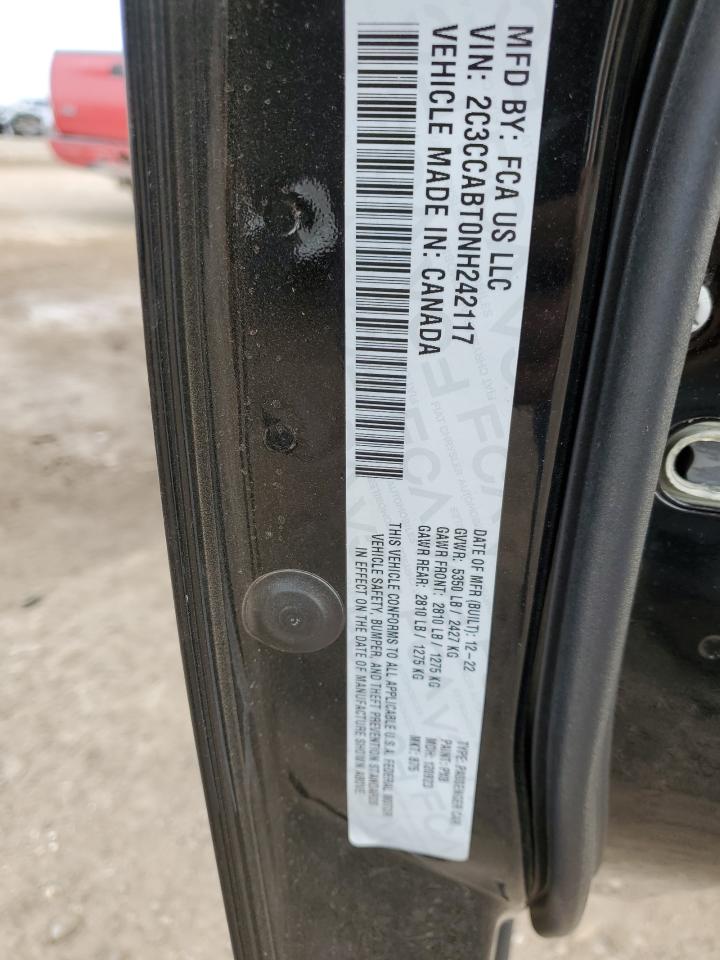 2022 CHRYSLER 300 S VIN:2C3CCABT0NH242117