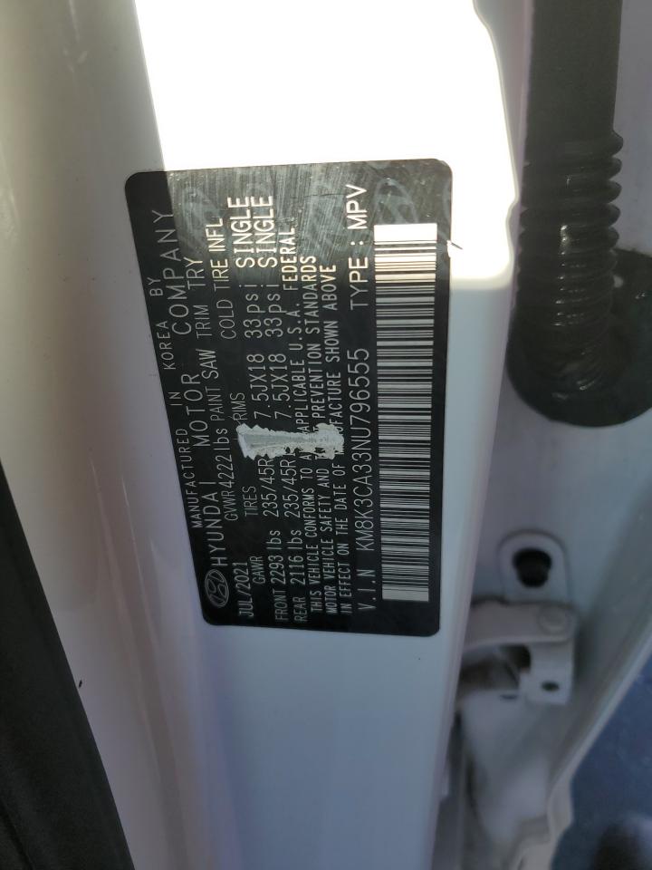 2022 HYUNDAI KONA N LINE VIN:KM8K3CA33NU796555