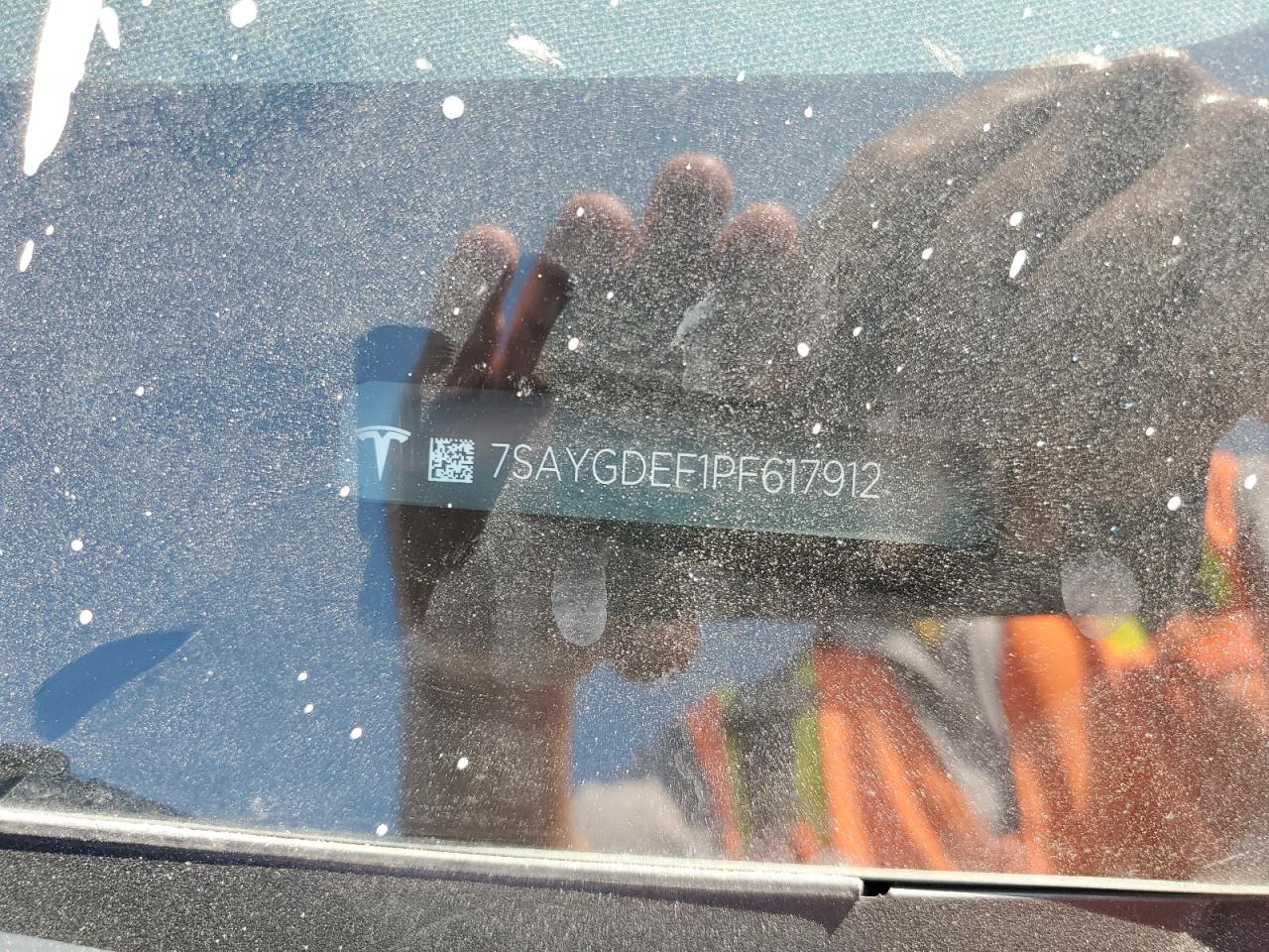 2023 TESLA MODEL Y VIN:7SAYGDEF1PF617912