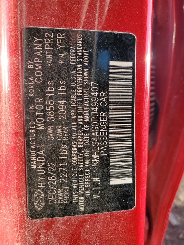 2023 HYUNDAI ELANTRA SEL VIN:KMHLS4AG0PU499407