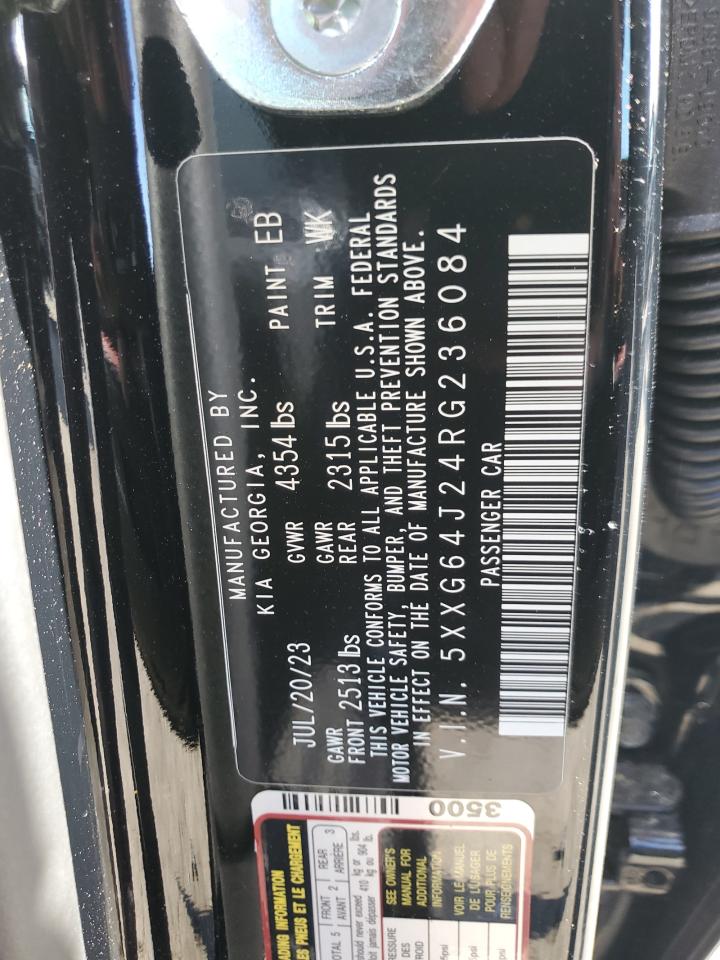 2024 KIA K5 GT LINE VIN:5XXG64J24RG236084