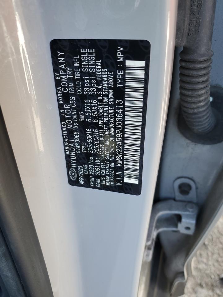 2023 HYUNDAI KONA SE VIN:KM8K22AB9PU036413