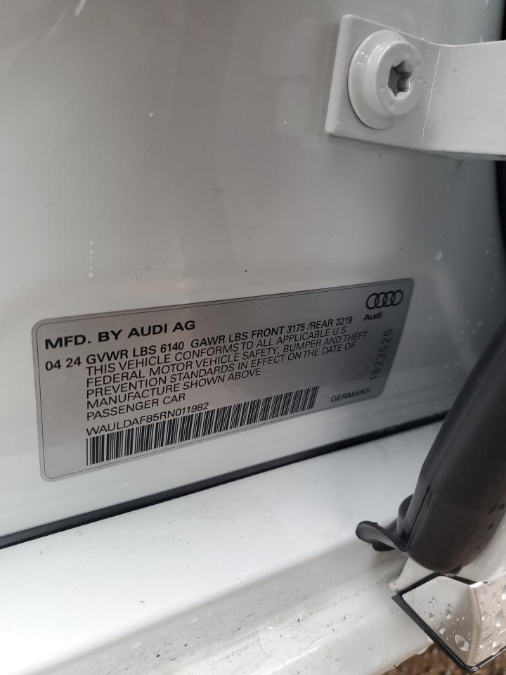 2024 AUDI A8 L VIN:WAULDAF85RN011982