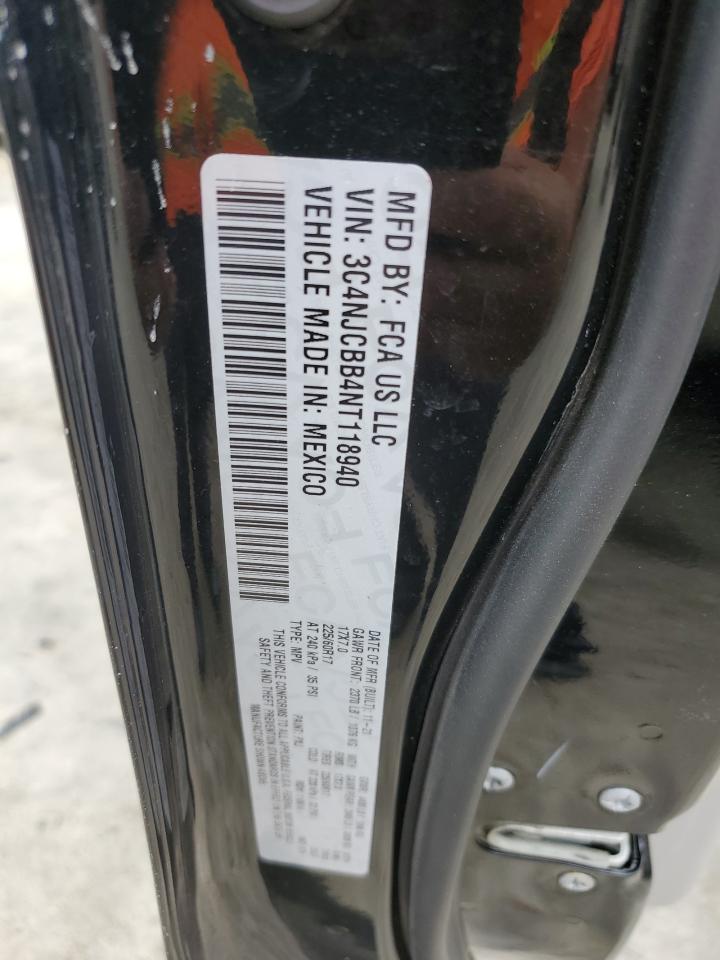 2022 JEEP COMPASS LATITUDE VIN:3C4NJCBB4NT118940