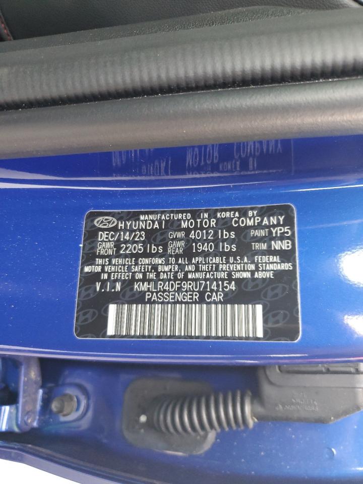 2024 HYUNDAI ELANTRA N LINE VIN:KMHLR4DF9RU714154