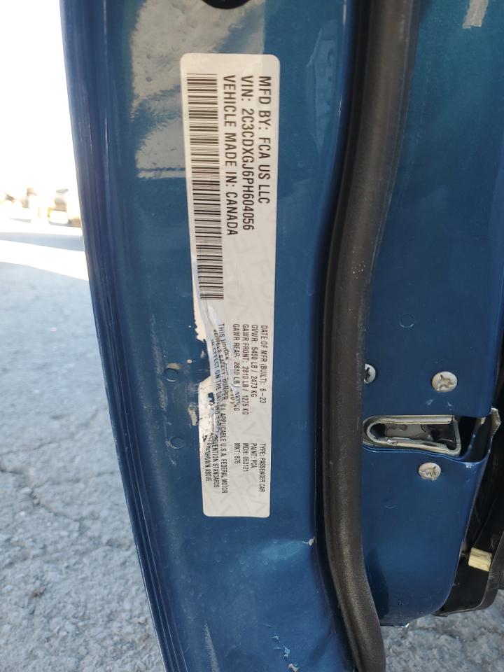 2023 DODGE CHARGER SCAT PACK VIN:2C3CDXGJ6PH604056