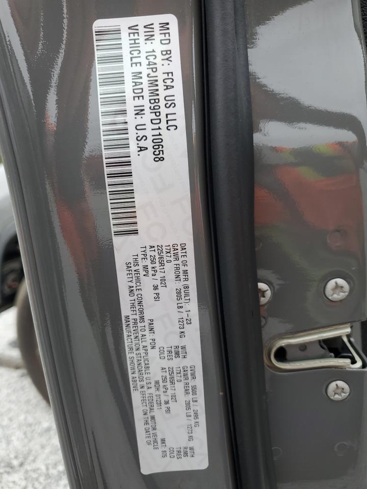2023 JEEP CHEROKEE ALTITUDE LUX VIN:1C4PJMMB9PD110658
