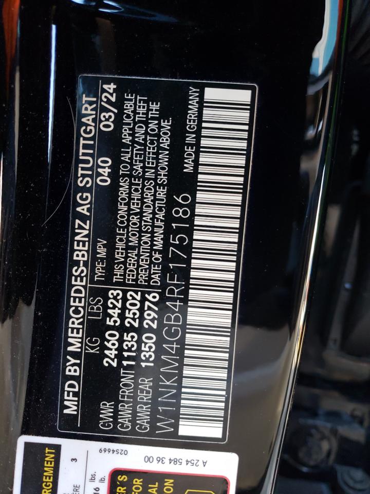 2024 MERCEDES-BENZ GLC 300 VIN:W1NKM4GB4RF175186