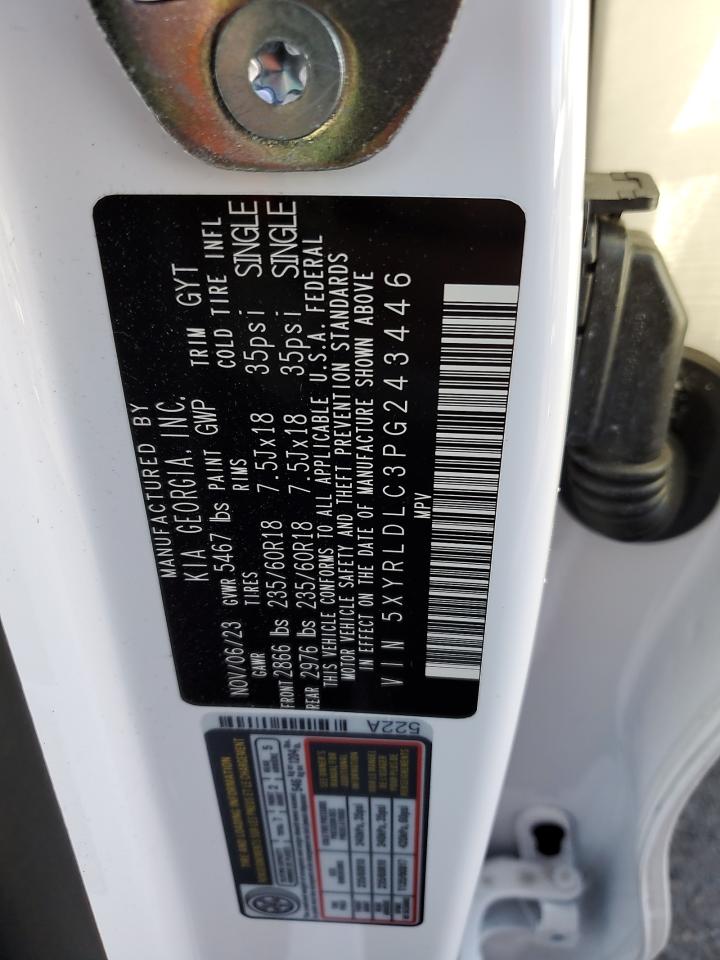 2023 KIA SORENTO S VIN:5XYRLDLC3PG243446
