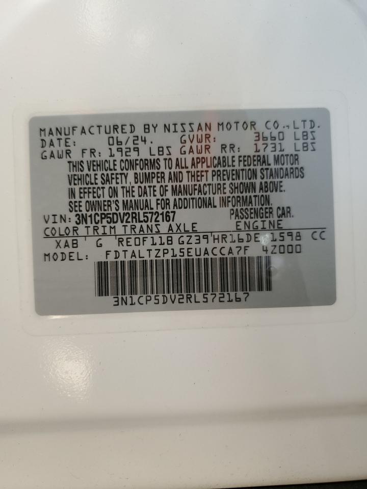 2024 NISSAN KICKS SR VIN:3N1CP5DV2RL572167