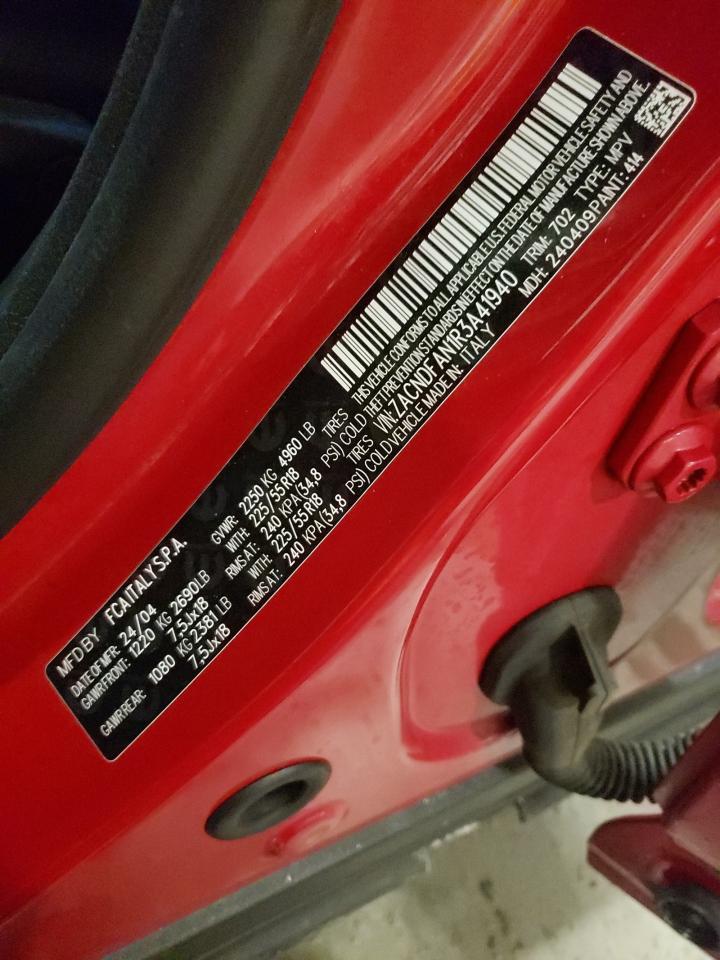 2024 DODGE HORNET GT VIN:ZACNDFAN1R3A41940