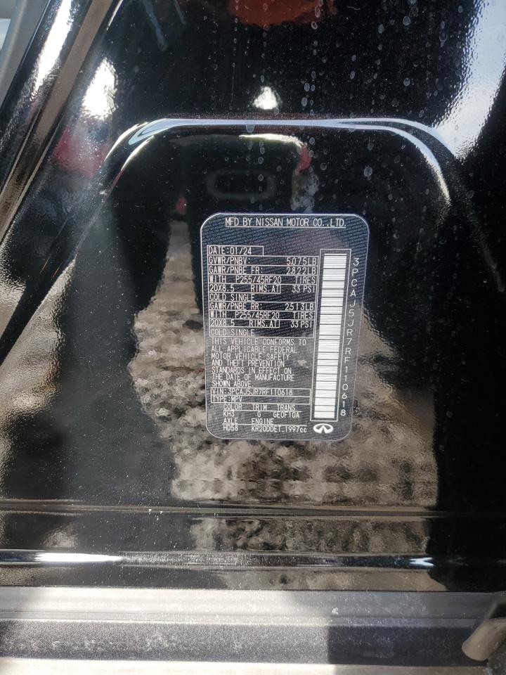 2024 INFINITI QX55 LUXE VIN:3PCAJ5JR7RF110618