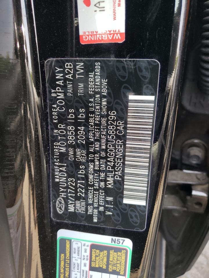 2023 HYUNDAI ELANTRA LIMITED VIN:KMHLP4AG0PU588296