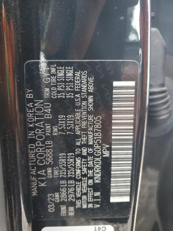 2023 KIA SORENTO SXP VIN:KNDRKDLG0P5187805