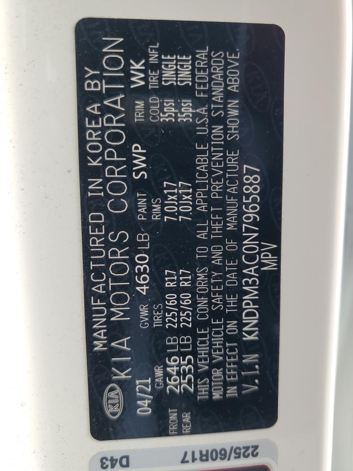 2022 KIA SPORTAGE LX VIN:KNDPM3AC0N7965887