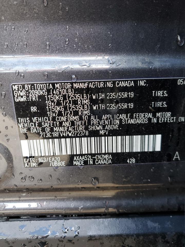 2023 TOYOTA RAV4 XLE PREMIUM VIN:2T3C1RFV4PW272378