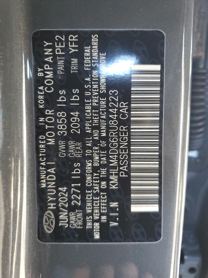 2024 HYUNDAI ELANTRA SEL VIN:KMHLM4DG6RU844223