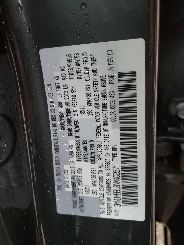2022 MAZDA CX-30 SELECT VIN:3MVDMBBL8NM402571
