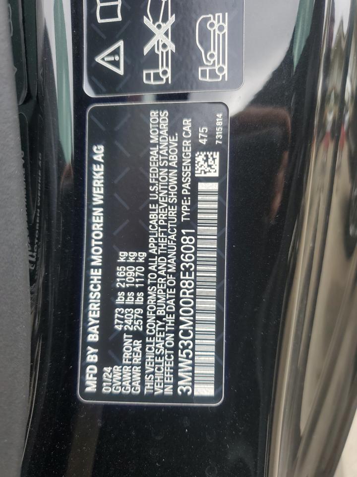 2024 BMW M240XI VIN:3MW53CM00R8E36081