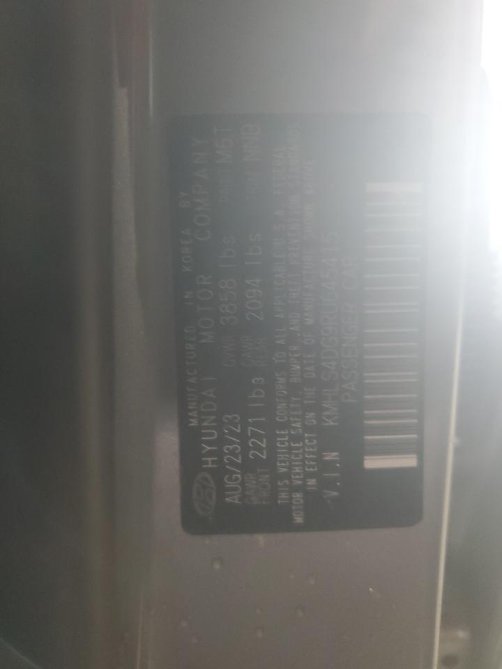 2024 HYUNDAI ELANTRA SEL VIN:KMHLS4DG9RU645415