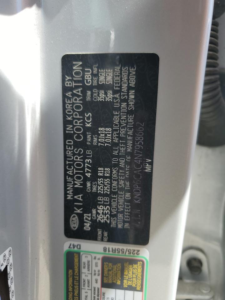 2022 KIA SPORTAGE S VIN:KNDP6CAC4N7958662