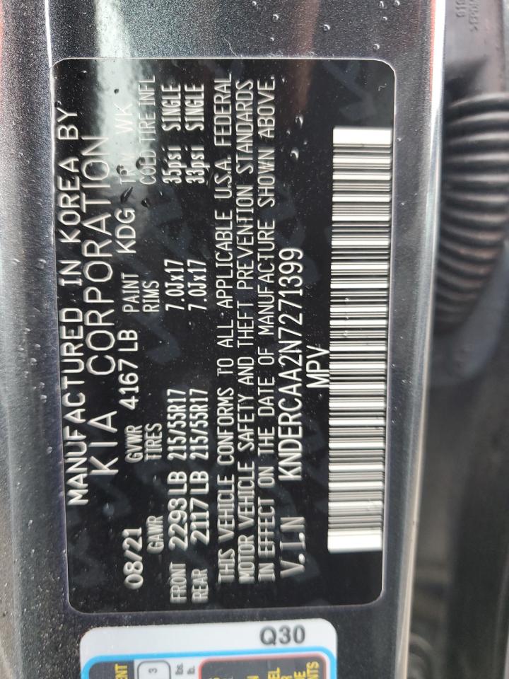 2022 KIA SELTOS EX VIN:KNDERCAA2N7271399