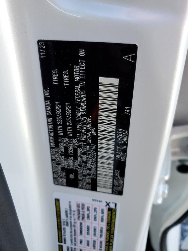 2024 LEXUS RX 350 BASE VIN:2T2BAMBA7RC027147