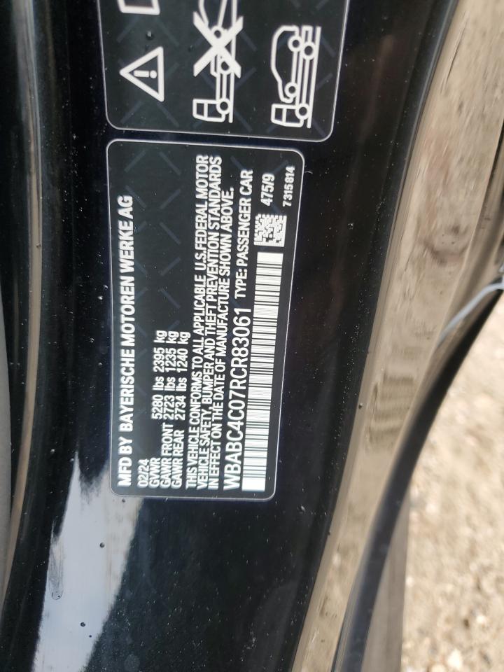 2024 BMW M850XI VIN:WBABC4C07RCR83061