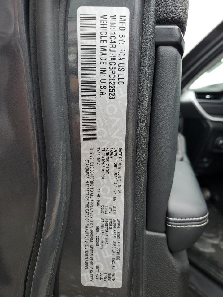 2023 JEEP GRAND CHEROKEE LAREDO VIN:1C4RJHAG6PC622528