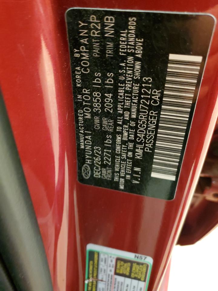 2024 HYUNDAI ELANTRA SEL VIN:KMHLS4DG5RU721213